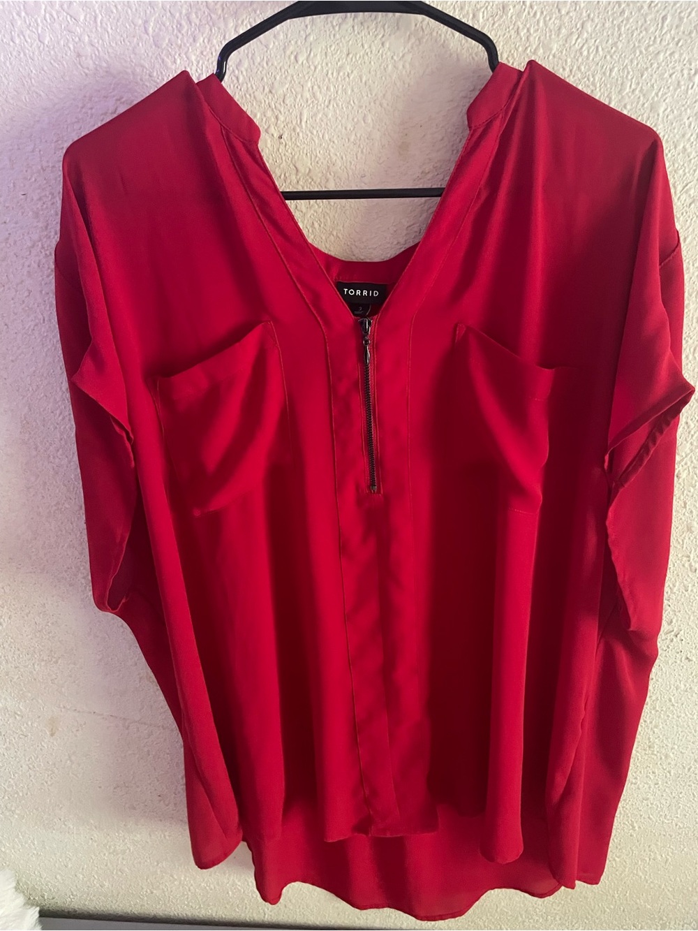 Torrid Red Blouse